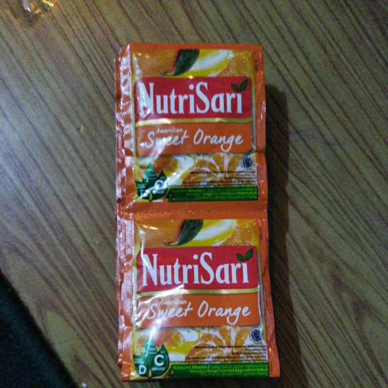 

Nutrifood Nutrisari American Sweet Orange per renceng / 10 pcs