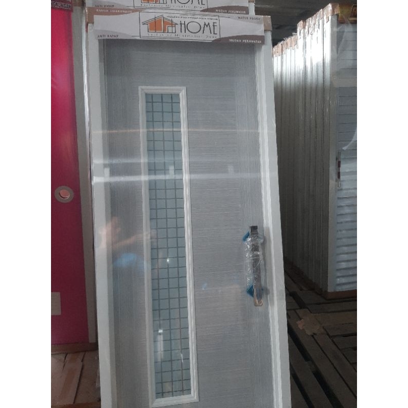 PINTU KAMAR MANDI PVC PREMIUM MOTIF KACA LONG ICE