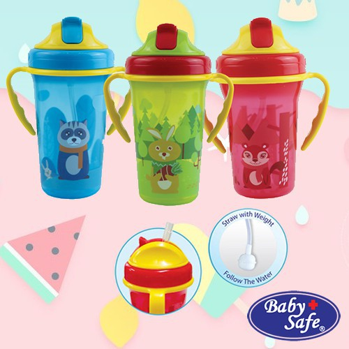 Baby Safe Training cup with straw JP020 / JP 020 gelas botol ada sedotan bayi