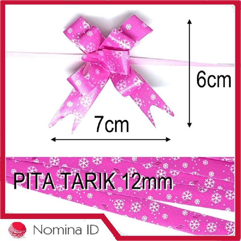 

Pita Tarik Serut Kecil Ukuran 12mm Satuan untuk Parcel Ribbon Kado Souvenir Permen Lolipop