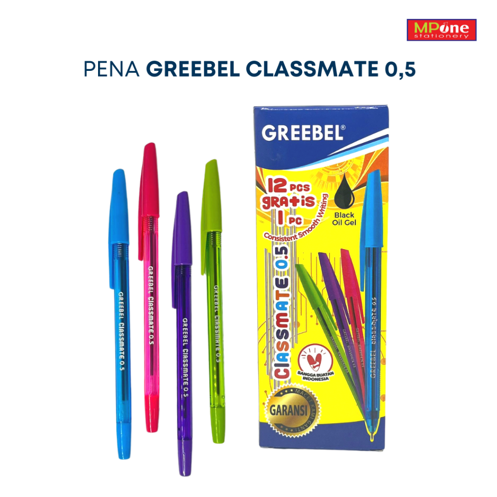 

(1 KTK) Pena Murah Greebel / Pena Classmate Greebel / Pulpen Murah Greebel