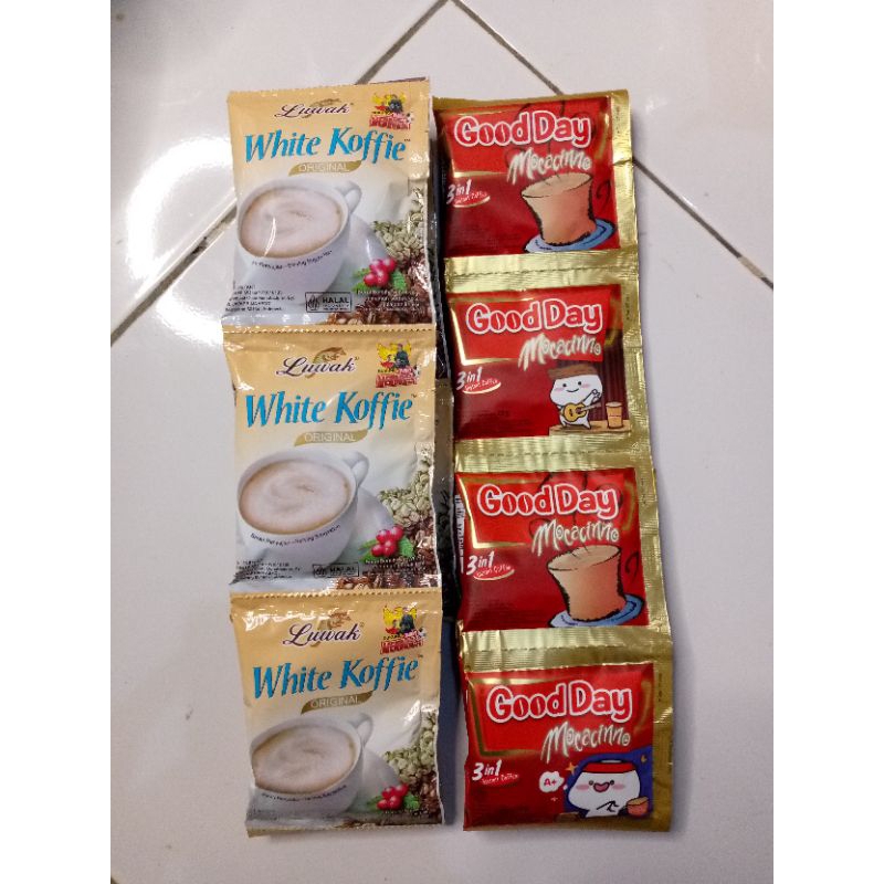 

paketan kopi good day dan white coffe