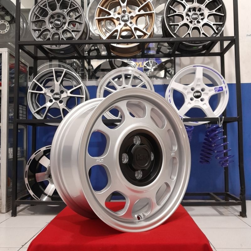 Velg Mobil Murah Hsr KLG Ring 15 Pcd Dop 4x100 Bisa Shopeepay Free Ongkir