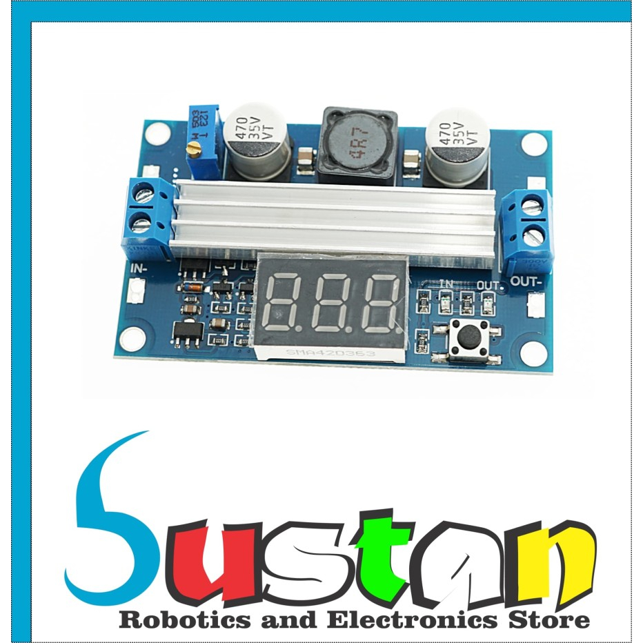 Boost Module LTC1871 DC IN 3-35V Step Up 3.5-35V 6A 100W + Voltmeter