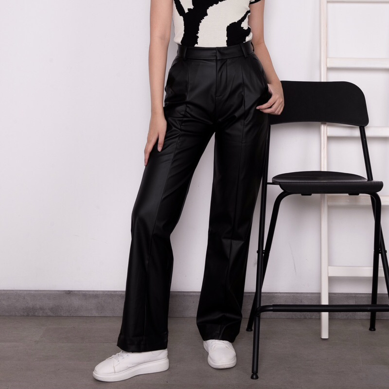[Blossomthebrand] Leon Leather Pants / Celana Kulit Wanita