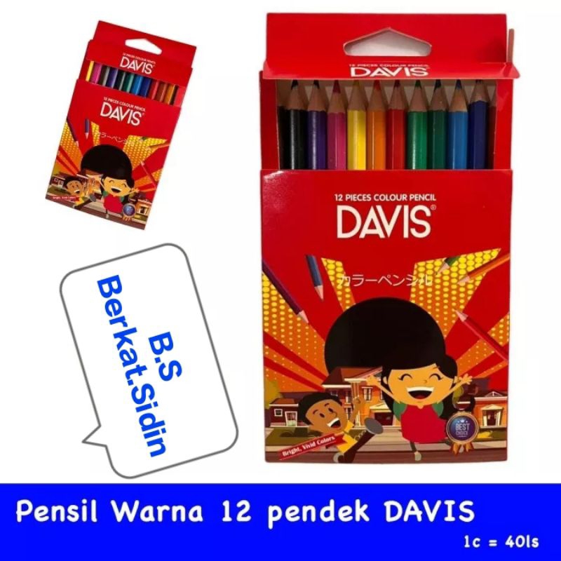 

Pensil warna/pensil warna kayu ukuran pendek