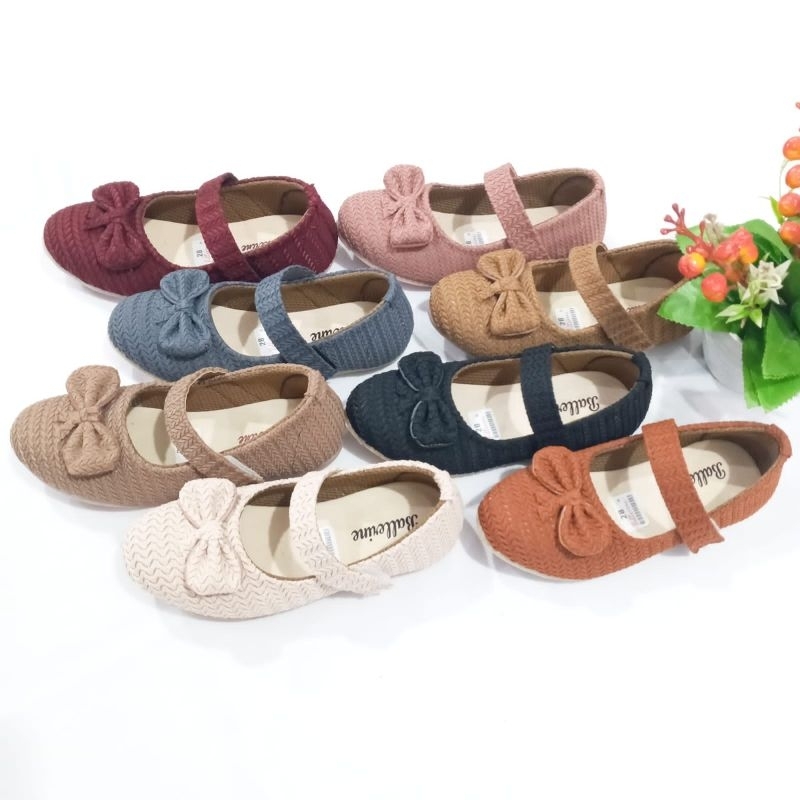 SEPATU ANAK PEREMPUAN RAJUT/SEPATU BALET ANAK/FLATSHOES ANAK