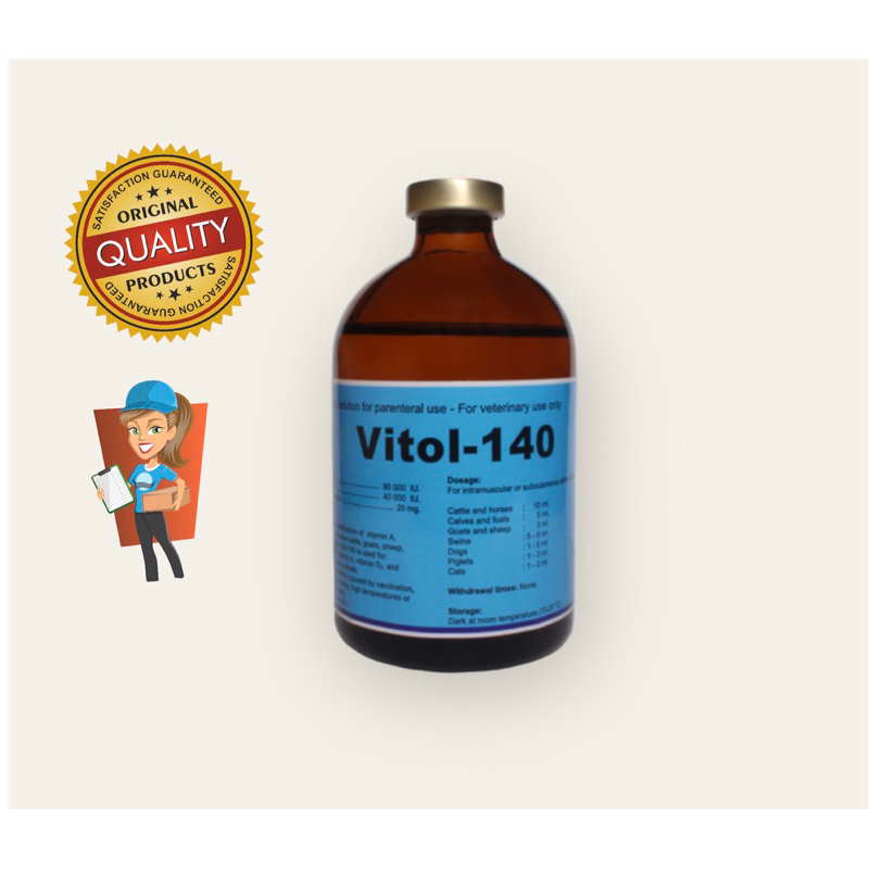 Vitol 140 - 100 ml / Vitamin ADE Hewan / Vitamin Kulit rambut