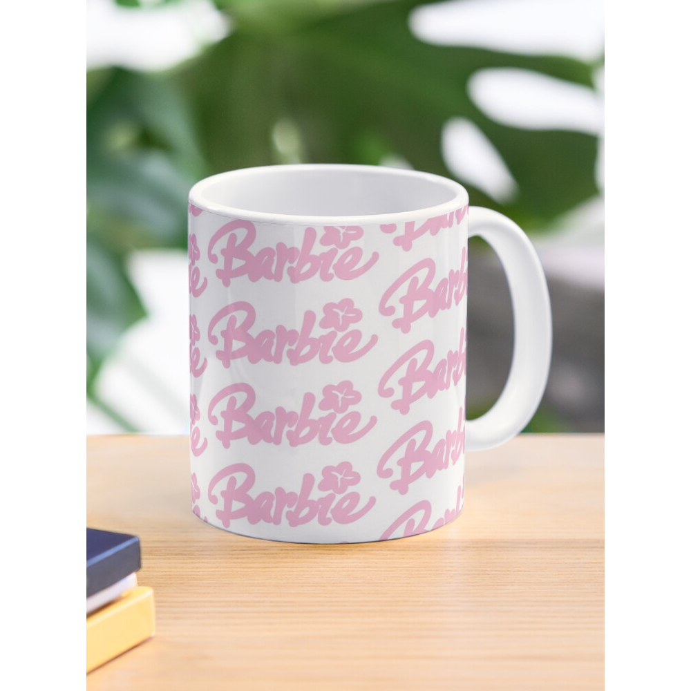 Barbie Logo Pattern V7 Pink Coffee Mug