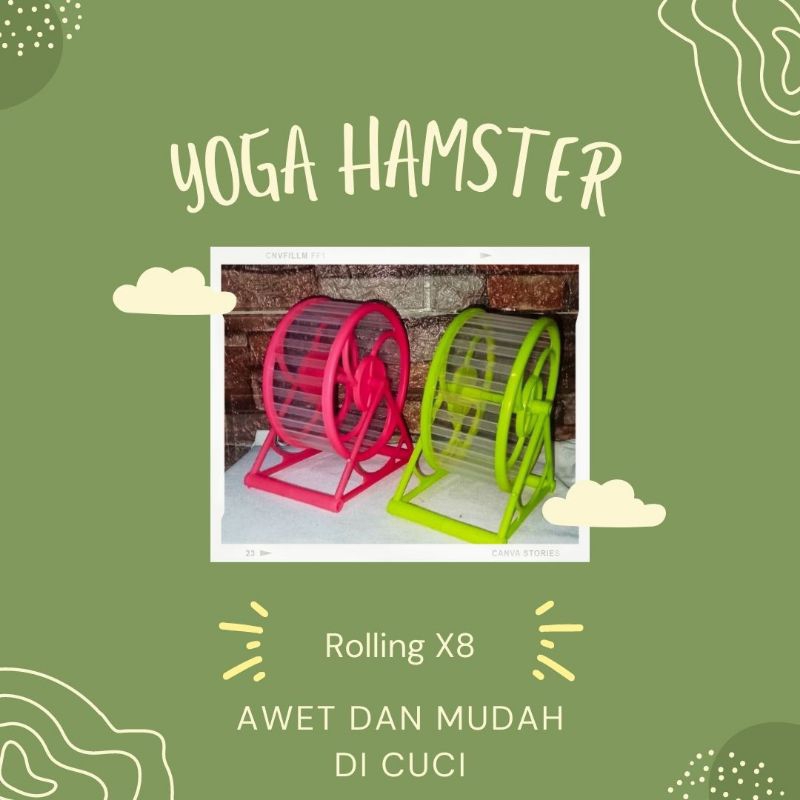 Kincir Mainan Hamster Rolling x8
