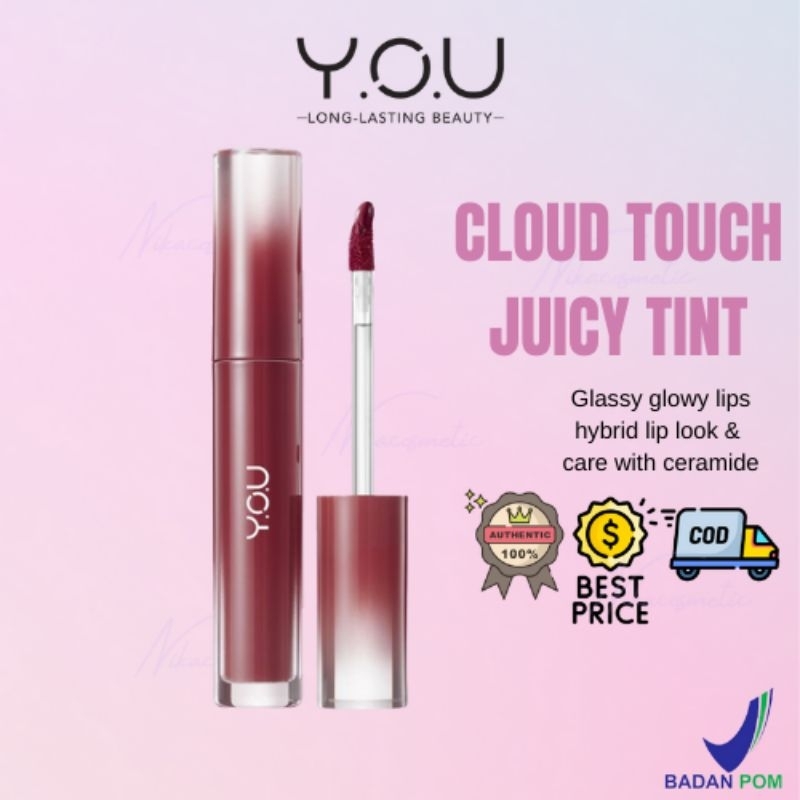 YOU Cloud Touch Juicy Tint | Healthy Glow Lips | Korea Style Liptint Gloss
