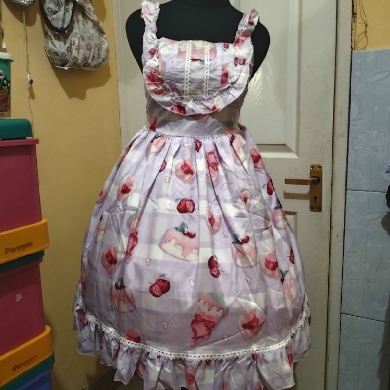 lilac dress Lolita kawaii