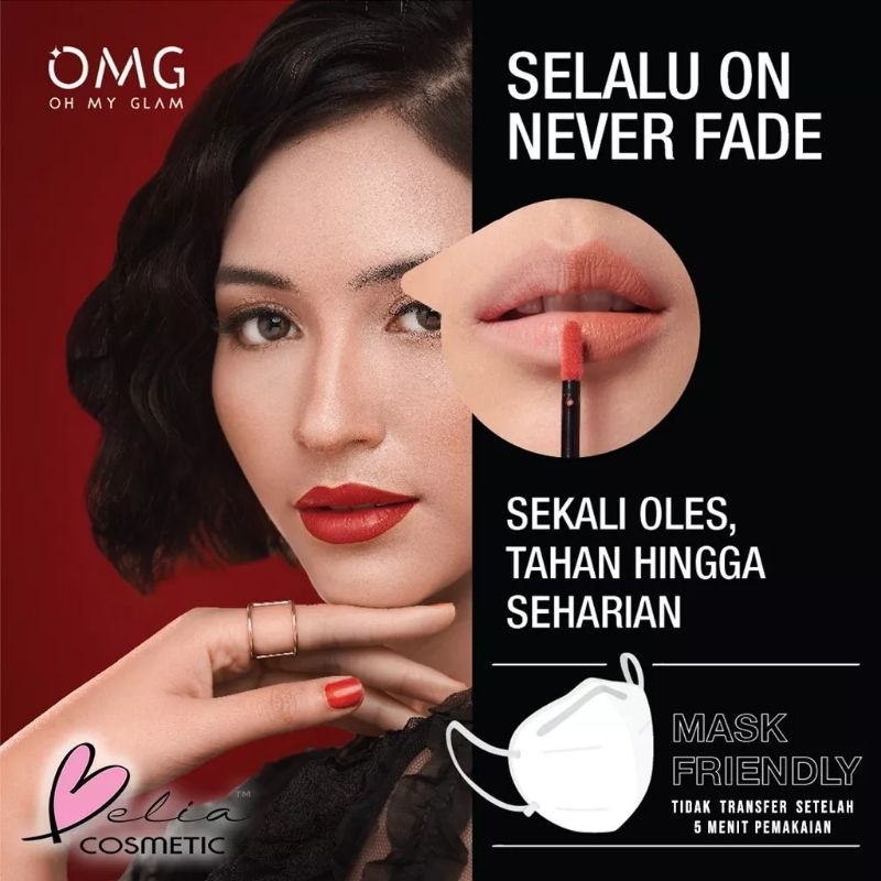 OMG Oh My Glam Matte Kiss Lip Cream 3.5g | Lipstik Lipstick