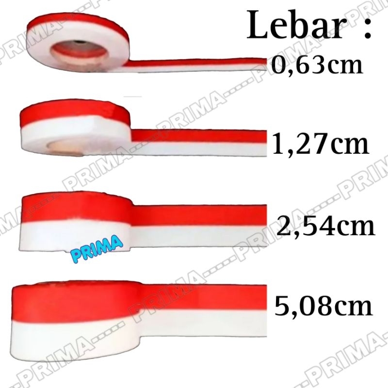 PITA MERAH PUTIH METERAN (TERSEDIA SEMUA UKURAN)