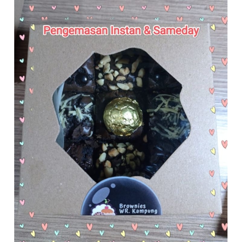 

Brownies Shiny Crust 10x10cm (Mini)