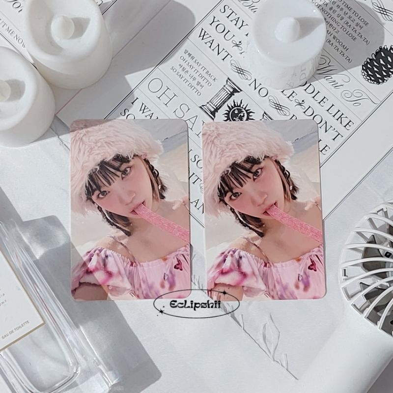 [ BUNDLE 4 PC, pilih pair next slide] photocard pc lee sserafim chaewon cw yupi sourbelt permen cand