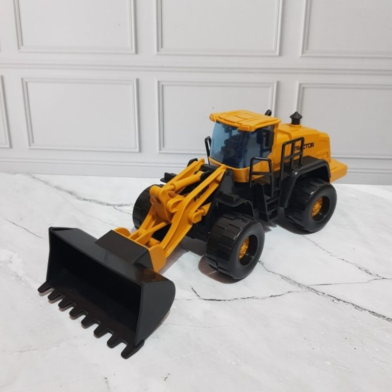 Mainan Diecast Mobil Traktor Shovel Kontruksi - Diecast Beko Shovel