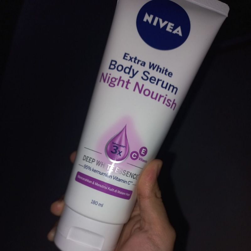 nivea body serum night nourish