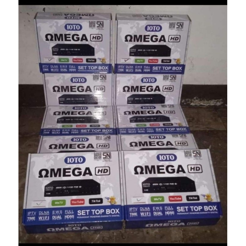 SET TOP BOX IOTO OMEGA RECEIVER SIARAN TV DIGITAL STB DVB T2
