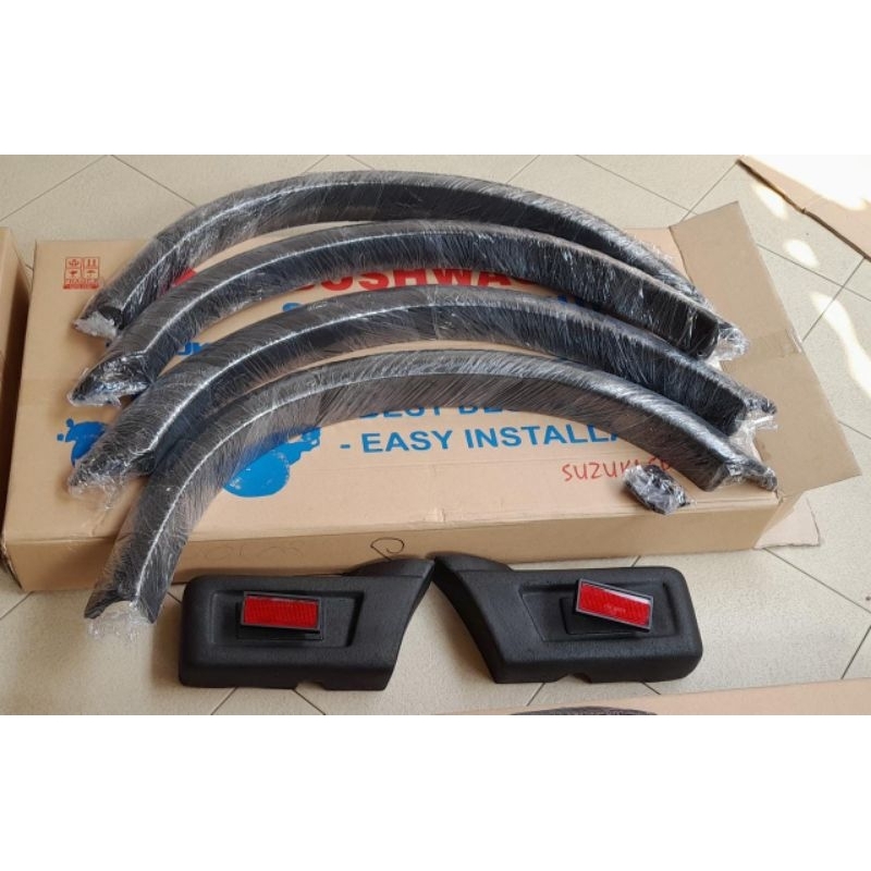 OVER FENDER SAMURAI KARET POLOS SET FULLSET SUZUKI JIMNY KATANA