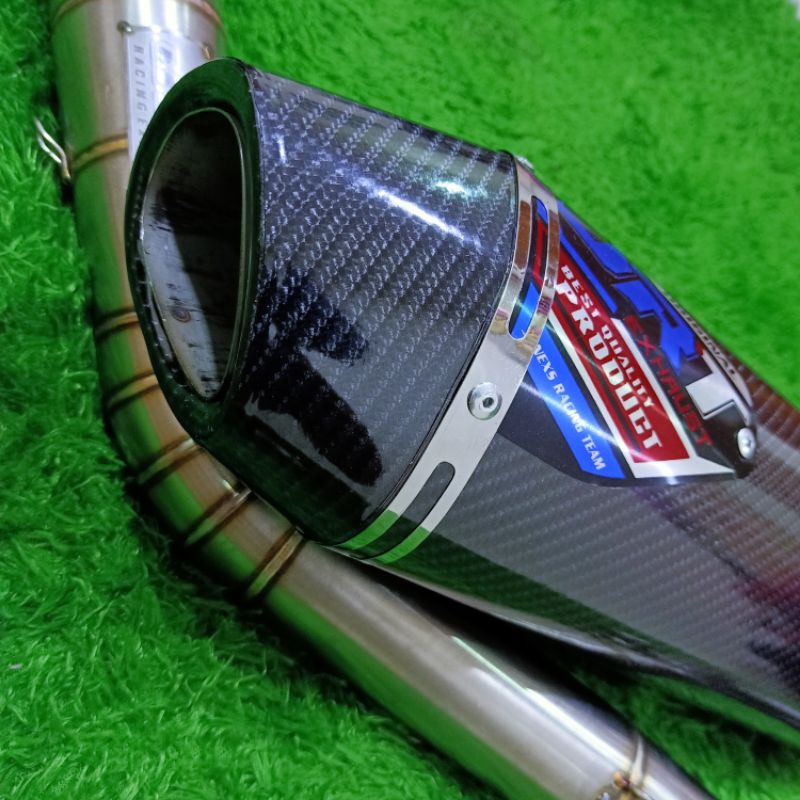 Knalpot Racing Nmax New JRT Original full Carbon Model Akrapovic Mini