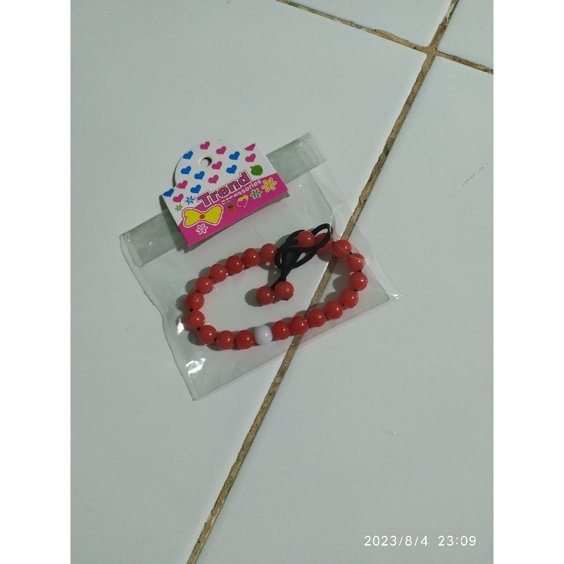 Gelang mutiara plastik termurah/gelang manik