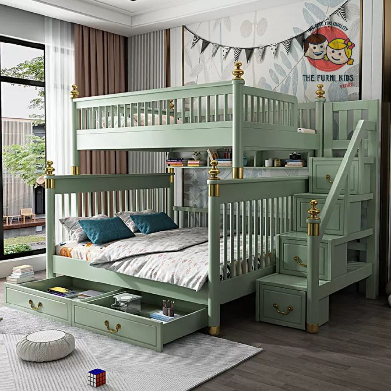 bunk bed dewasa minimalis / tempat tidur tingkat dewasa