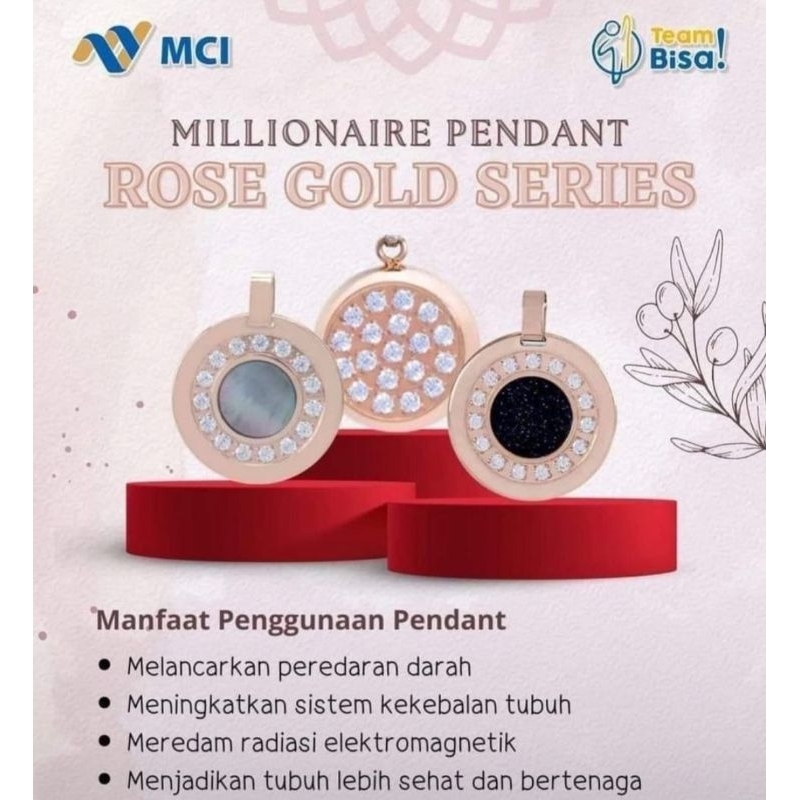 Pendant Rosegold Series/Kalung MCI rosegold/Kalung Kesehatan