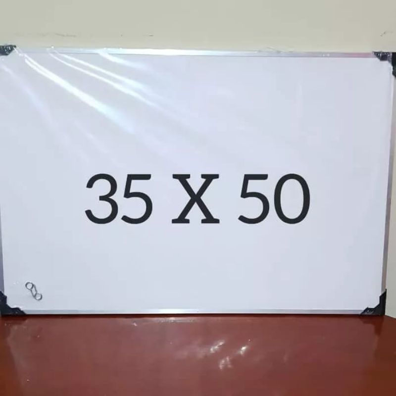 

Papan Tulis White Board 35x50 cm Whiteboar 2 sisi kapur dan spidol