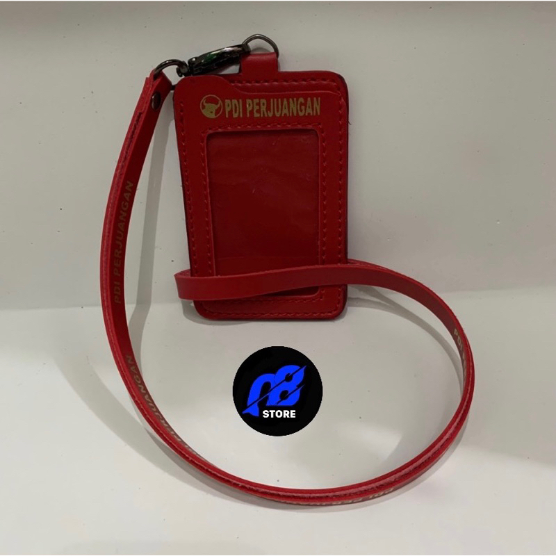 

ID CARD HOLDER PDI PERJUANGAN LANYARD KULIT PDI PERJUANGAN