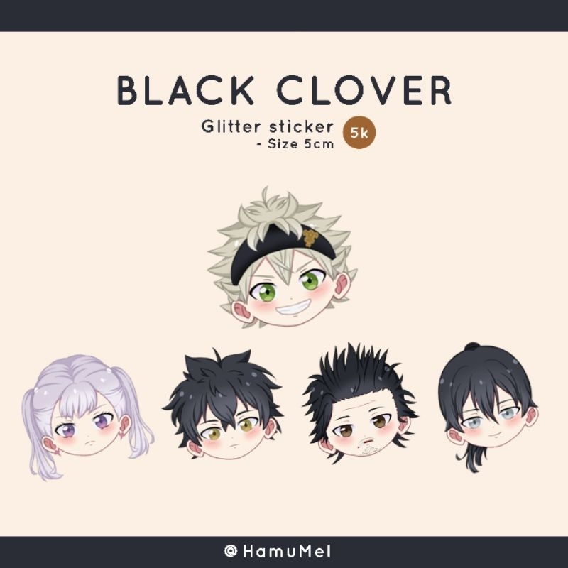 

Black Clover Glitter Sticker by HamuMel