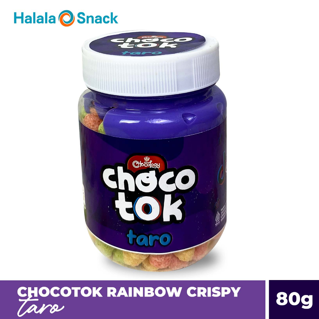 

CHOCOLOGY Jar Chocotok Taro | Rainbow Crispy 80gr