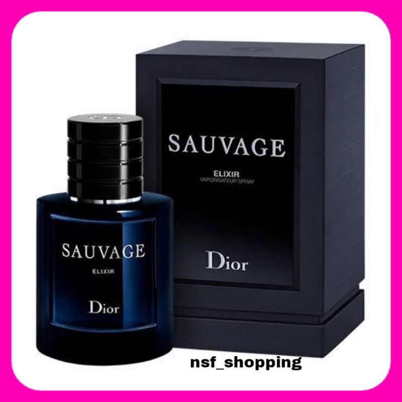 PARFUM ORIGINAL DIOR SAUVAGE ELIXIR 60 ML BOX SEGEL