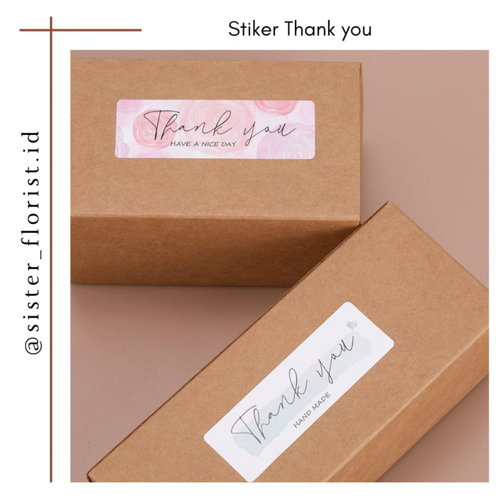 

SF045 Stiker Roll Tulisan thank You for Your Order Untuk Mendukung / Stiker label thank you / Stiker Roll 120pcs/Roll