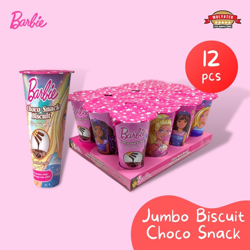 

Barbie Chocolate Snack Jumbo Coklat Biskuit Stick 45 gr - 12 pcs