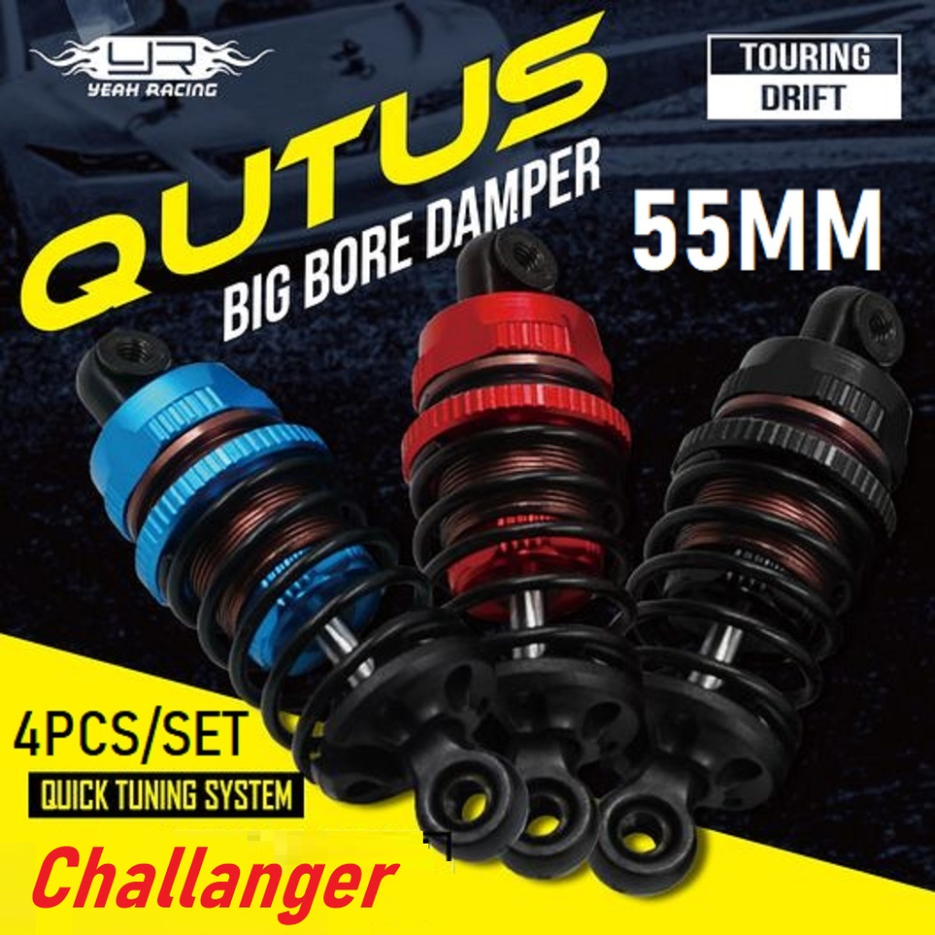Yeah Racing Qutus Challanger Shock Big Bore 55mm 1/10 Rc Touring Rally Car mst rmx 3racing sakura d5