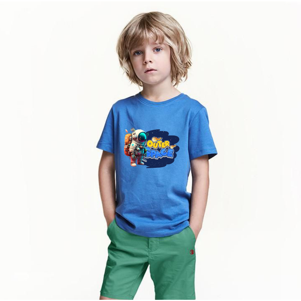 Baju Kaos Anak Umur 1-10 Tahun Kaos Anak Laki Laki & Perempuan Motif Outer Space Distro