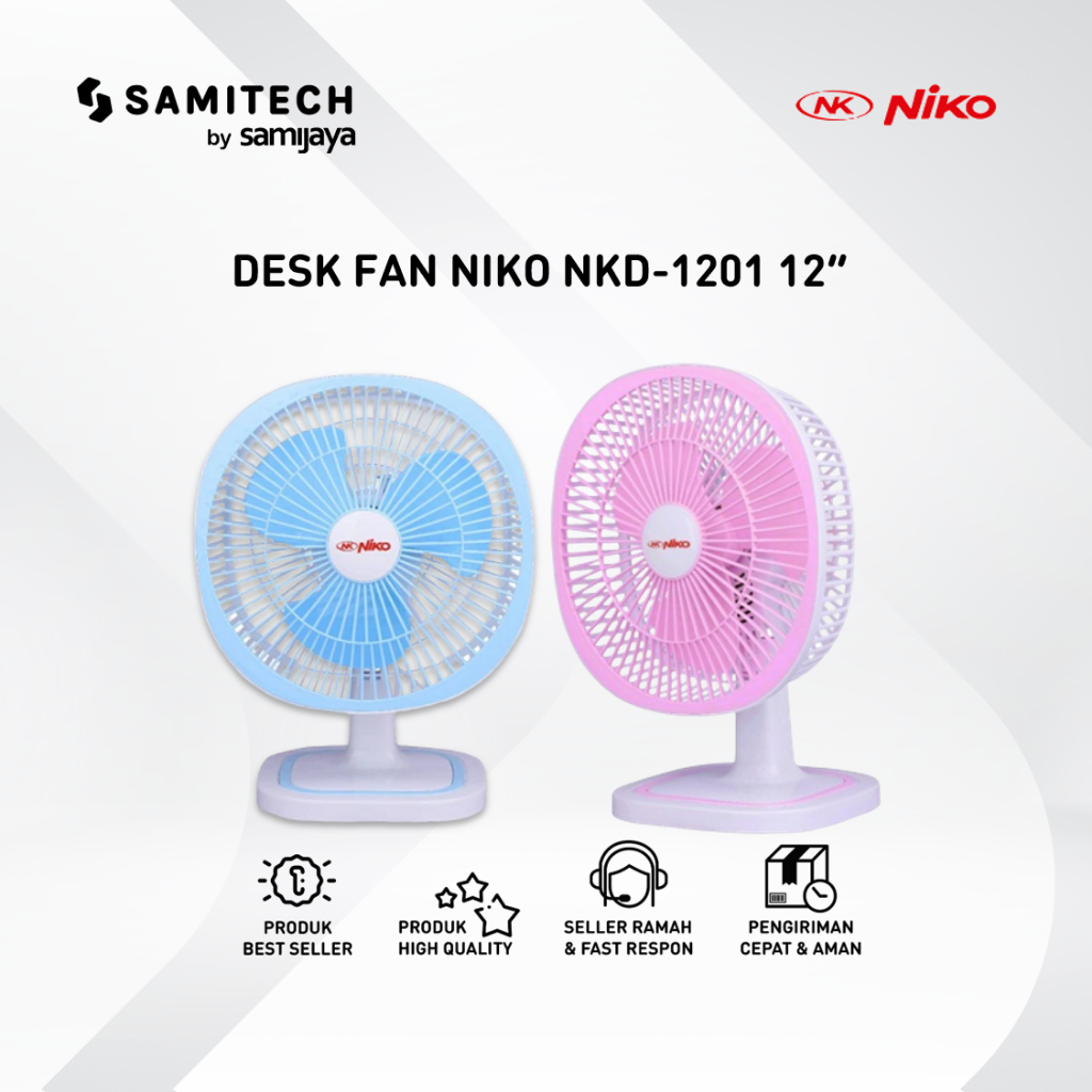 KIPAS ANGIN MEJA NIKO NKD-1201 / NKD 1201 12 INCH BERGARANSI