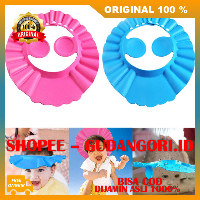 Healthy Baby Penutup Pelindung Kepala Keramas Bayi Topi Mandi Anak ORIGINAL