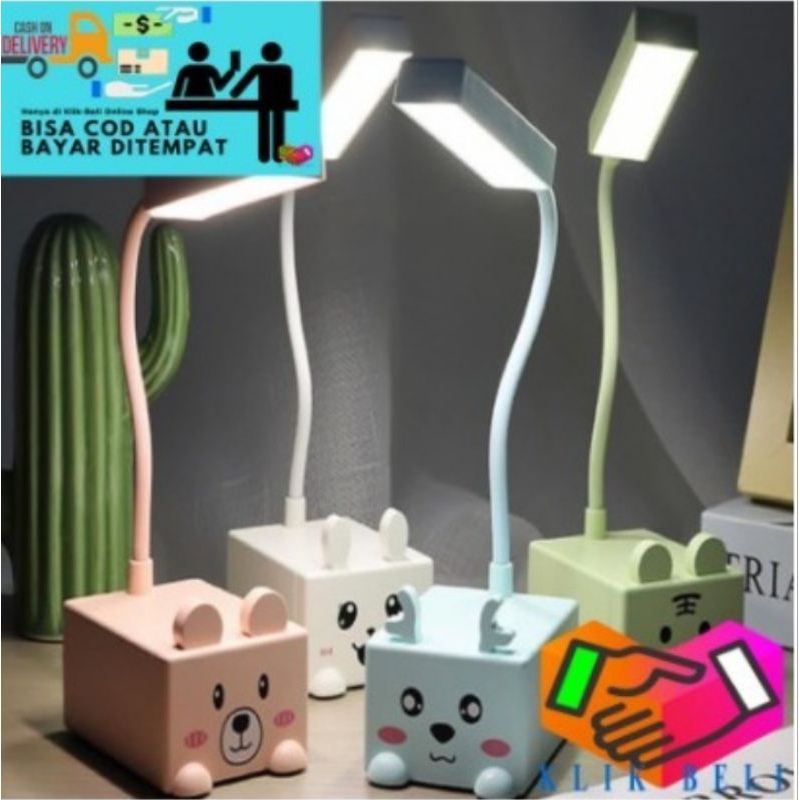 lampu belajar kotak cas