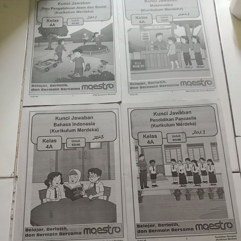 kunci jawaban LKS maestro kls 4 semester 1
