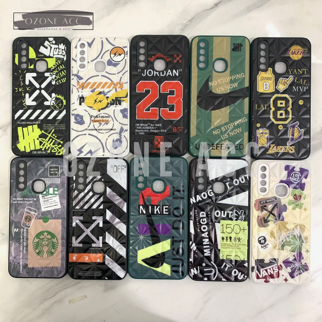 CASE OPPO MOTIF TIMBUL 3 DIMENSI TYPE A1K A5S A55 A57 2022 A77S RENO 8T 4G
