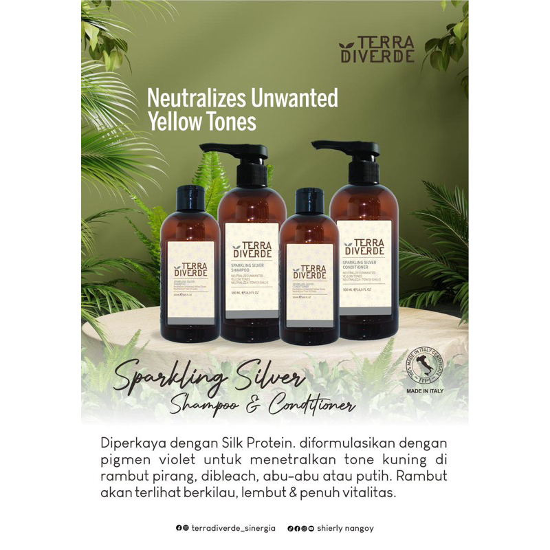 ILVASTO TERRA DIVERDE PLATINUM SILVER REALE SHAMPOO / SHAMPOO SILVER
