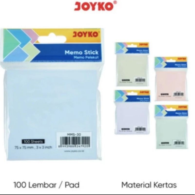 

Memo Stick Sticky Note Kertas Memo Tempel Joyko MMS-30 Morandi Color