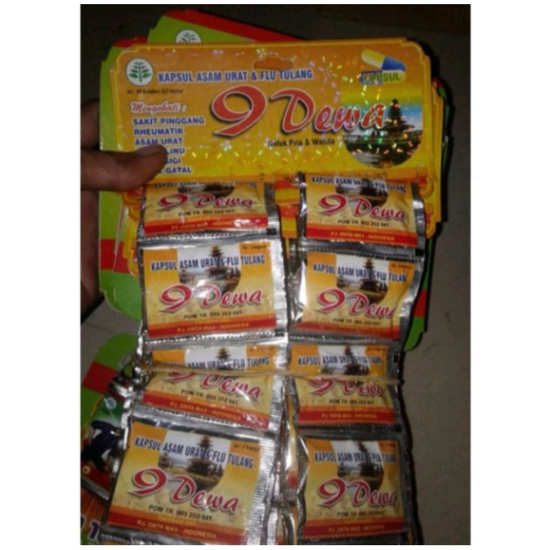 9 Dewa kapsul Asam urat hanger