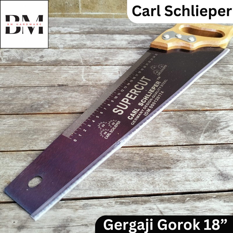 Gergaji Gorok CARL SCHLIEPER 18” Gagang Kayu