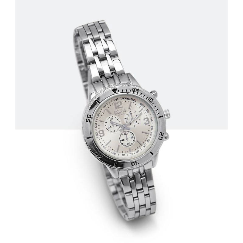 Jam tangan sophie martin Paris Evonna Silver watch JTS30S1 jam tangan wanita shopie martin paris pro