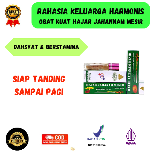 Hajar Jahanam Mesir Asli Original 100% Obat Kuat Oles Pria Tahan Lama Paling Ampuh