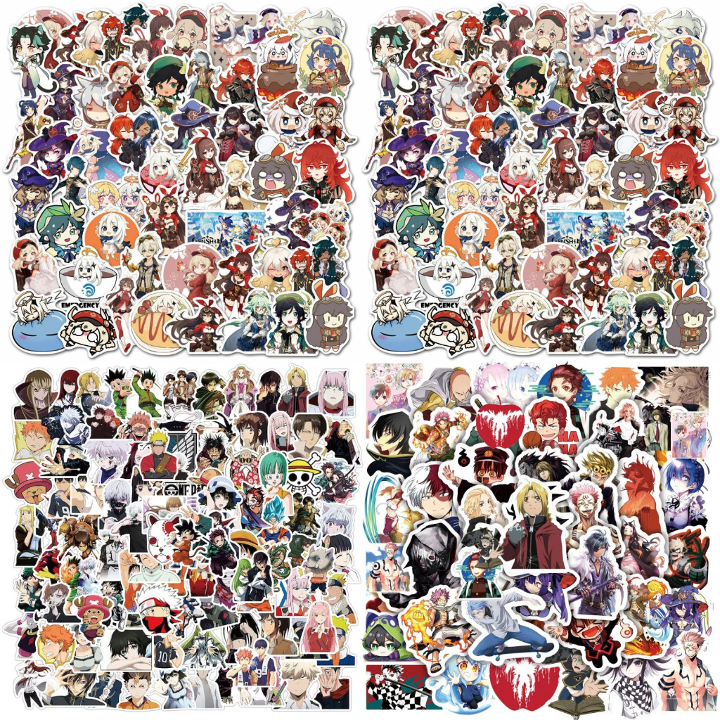 

Sticker Anime Random / Stiker Aesthetic Acak MURAH - Genshin Honkai Blue Archive One Piece Frieren