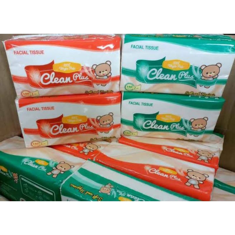 tisu clean plus 180 sheet